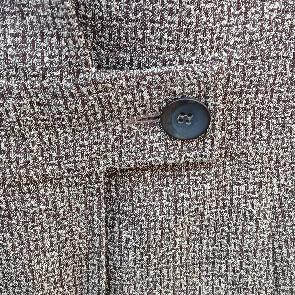 Coldwater Creek Beige Tweed Blazer Vintage Sz 14 EUC